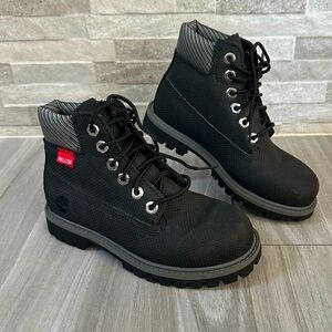 Timberland Waterproof Helcor Scuff-Proof Boots- Black- Size 11.5 Youth